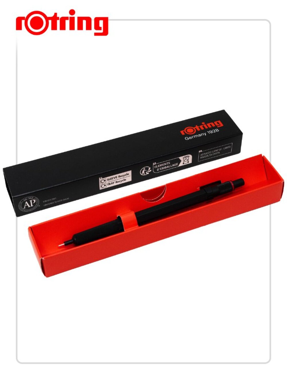 Rotring 600 0.5mm Black Barrel Mechanical Pencil